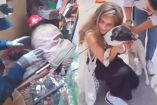 En Colombia el rescate de la perrita Estrellia demoró dos días, pero finalmente pudo reencontrase con su familia.