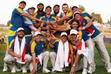 El equipo de Europa con la Ryder Cup.
