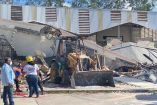 Derrumbe en iglesia de Tamaulipas