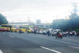 Bloqueo por parte de manifestantes