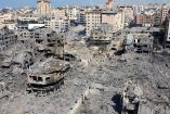 Ciudad en Gaza devastada por el ataque Israelí.
