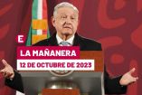 Mañanera hoy de AMLO en vivo | 12 de octubre de 2023
