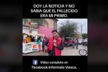 Reportero cubre la noticia 