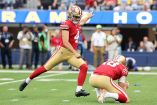 Jake Moody, pateador de los 49ers de San Francisco.
