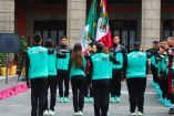 Escolta de atletas mexicanos