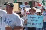 Trabajadores Poder Judicial en Colima marchan contra eliminación de fideicomisos