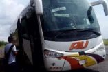 El autobús baleado