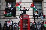 Manifestación en Londres a favor de Palestina.