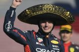 Max Verstappen celebra triunfo en GP de México con sombrero de charro.