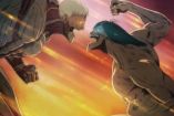 Titan Acorazado y Titan de Ataque de Attack on titan peleando