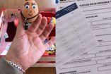 huevo bebé de un alumno y documento del SAT.