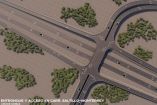 Trazo de la ampliación de la carretera federal Saltillo-Monterrey con un tercer carril