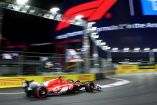 Charles Leclerc, durante la sesión de calificación del GP de Las Vegas.