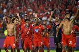 Jugadores de Panamá celebran boleto a la Copa América 2024.