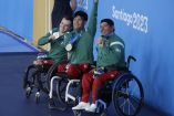 Ángel Camacho, Jesús Hernández y Gustavo Sánchez subieron al podio en Natación de los Juegos Parapanamericanos.