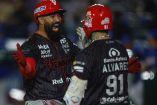 Jugadores de Venados celebran triunfo ante Charros