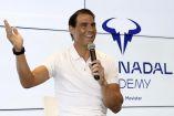 Rafael Nadal en una conferencia de prensa.