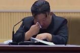 Kim Jong-un llorando.