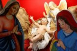 Nacimiento con dos madres de Jesús en Italia.