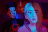 Spider man Miles Morales y Spider gwen mirando preocupados logo de Edomex.