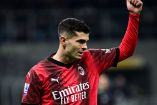 Christian Pulisic celebra gol con Milan ante Sassuolo.