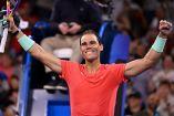 Rafael Nadal durante triunfo en Primera Ronda de Brisbane.