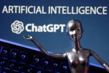 En esta ilustración tomada se ven el logotipo de ChatGPT y las palabras de Inteligencia Artificial AI.