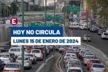 Hoy No Circula lunes 15 de enero de 2024 en CDMX y Edomex