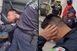 Mujer evita detención de niño en Naucalpan.