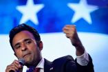 Vivek Ramaswamy, precandidato republicano, quedó en cuarto lugar en las primarias de Iowa. (Reuters)