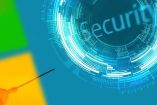 Logo de Microsoft con la pabra seguridad a un lado.