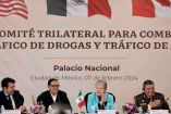 Realizan encuentro trilateral contra fentanilo en Palacio Nacional