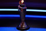Trofeo de la UEFA Nations League en un pedestal.