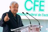 López Obrador durante el encuentro con trabajadores de la CFE