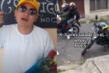 Youtuber con flores para exnovia y sujetos en moto asaltando 