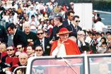 El Papa Juan Pablo II, durante una de sus visitas a México.