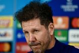 Diego Simeone en conferencia de prensa.