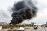 Una columna de humo fue captada cerca del pueblo de Ghaziyeh, a 60 kilómetros de la frontera.