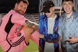 Messi con uniforme del Inter de Miami y Bizarrap con Peso Pluma