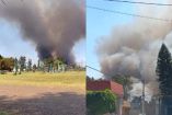 Imagen del incendio en Cuemanco