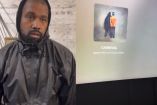 Kanye West con sudadera negra y video de fanático reaccionando a canción 'Carnival'