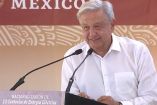 El presidente Andrés Manuel López Obrador desde Tamazunchale, San Luis Potosí