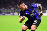 Lautaro Martínez celebra gol del Inter de Milán.