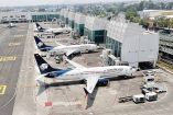 Aviones de Aeroméxico en el AICM.