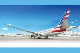 Avión de American Airlines en el AICM.