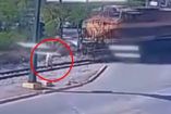 El tren que arrolló a una mujer