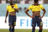 Enner Valencia se lamenta en partido de Ecuador durante Mundial de Qatar 2022.