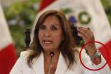 Dina Boluarte, presidenta de Perú, usando rolex costoso.