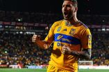 André-pierre Gignac celebra gol con Tigres.