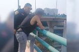 Joven intenta arrojarse del Segundo Piso del Periférico.